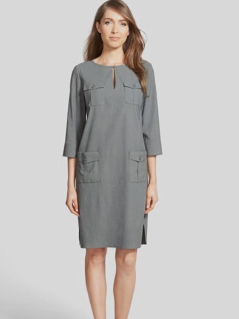 ✨ Nordstrom Collection Linen Utility Shift Dress 4